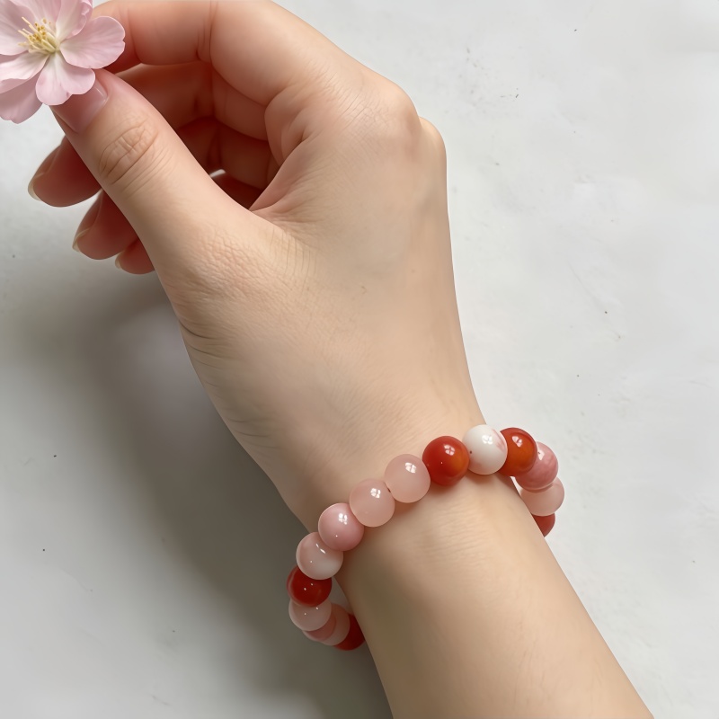 Pink Heart Bracelet, Attracting Love and Luck